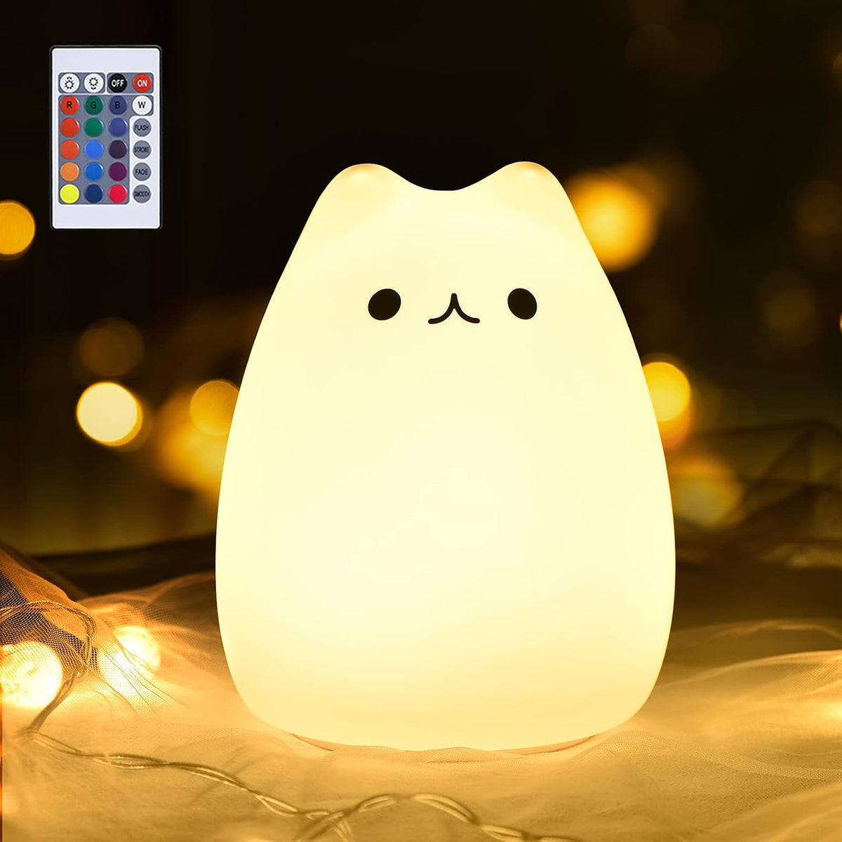 Adorable Cat Lamp - The Perfect Night Light and Gift for Girls Aged 3-5, Teens, and Cat Lovers!